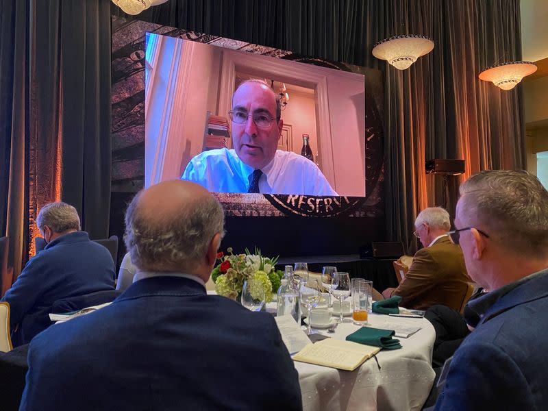 Richmond Federal Reserve President Thomas Barkin addresses the Stanford Institute for Economic Policy Research via Zoom videoconference