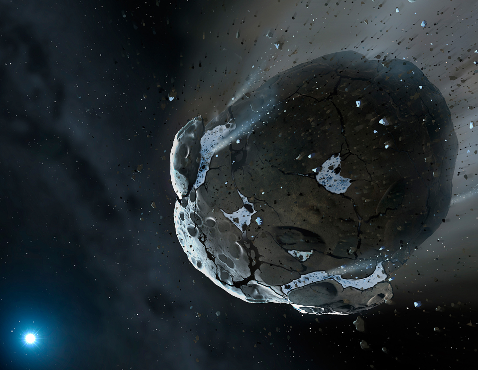 asteroid skimming past Earth