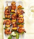 <p>For this flame-fired dish, shrimp and ripe peaches (plus the carmelized juices) are seasoned with a smoky cumin-and-chile rub.</p><p><em><a href="https://www.goodhousekeeping.com/food-recipes/a10965/barbecued-shrimp-peach-kabobs-recipe-ghk0711/" rel="nofollow noopener" target="_blank" data-ylk="slk:Get the recipe for Barbecued Shrimp and Peach Kabobs »;elm:context_link;itc:0;sec:content-canvas" class="link ">Get the recipe for Barbecued Shrimp and Peach Kabobs »</a></em></p><p><strong>RELATED:</strong> <a href="https://www.goodhousekeeping.com/food-recipes/cooking/g27556949/types-of-peaches/" rel="nofollow noopener" target="_blank" data-ylk="slk:The 4 Types of Peaches You'll Be Eating All Summer Long;elm:context_link;itc:0;sec:content-canvas" class="link ">The 4 Types of Peaches You'll Be Eating All Summer Long</a></p>