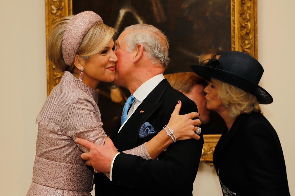 Meanwhile, Prince Charles simply shook hands with King Willem-Alexander. Photo: Getty Images