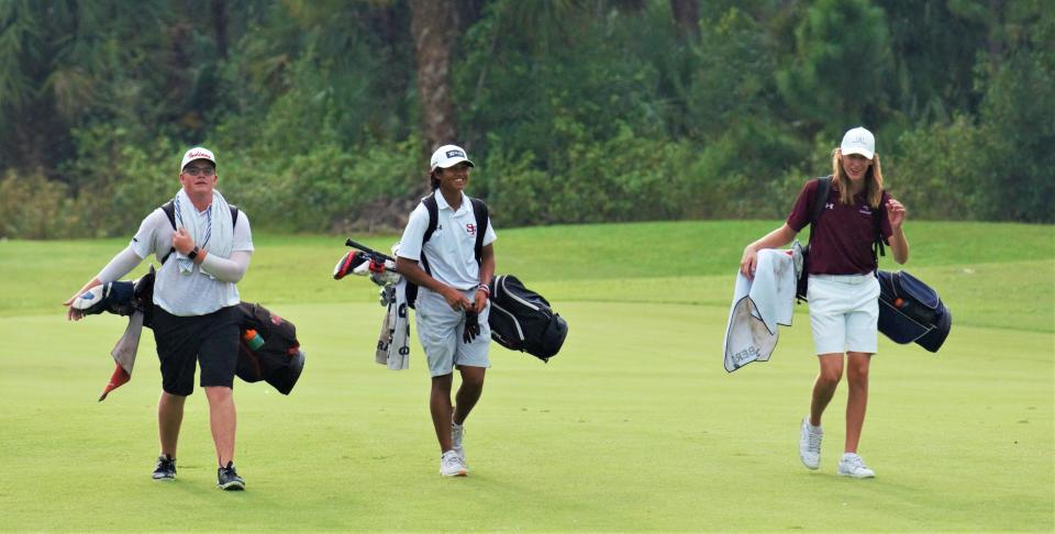 South Fork, Vero Beach and Dwyer battled in a tri-match on Tuesday, Oct. 18, 2022 at Hammock Creek Golf Club in Stuart. Vero Beach shot 7-under par as a team with its top four scores to win the match.