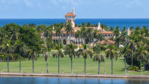 This is an aerial view of former President Donald Trump's Mar-a-Lago club in Palm Beach, Fla., Wednesday Aug. 31, 2022. The Justice Department says classified documents were "likely concealed and removed" from former President Donald Trump's Florida estate as part of an effort to obstruct the federal investigation into the discovery of the government records. (AP Photo/Steve Helber)