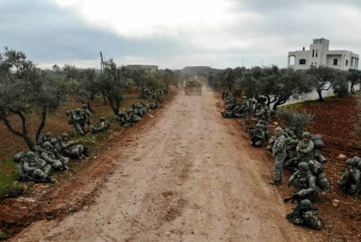 Turkey has sent reinforcements including troops and artillery to beef up its observation posts in recent days following the series of exchanges with the Syrian army