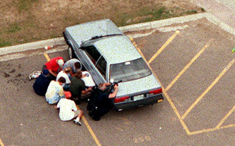 Columbine Parkland shooting Facebook Tumblr Anne Marie Hochhalter   - Credit: AP