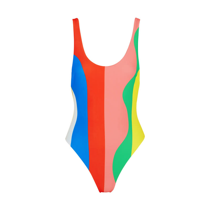 Striped Swimsuit, Mara Hoffman, $225