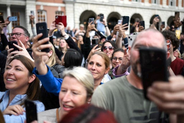 Royal visit to Covent Garden