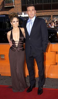 Jennifer Lopez and Ben Affleck at the LA premiere of Gigli