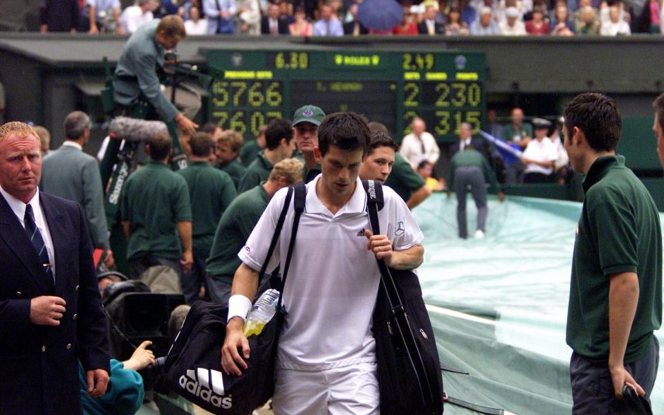 The semi-final was disrupted due to persistent rain at SW19 - PA