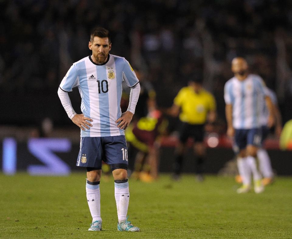 Argentina’s Lionel Messi, seen during their FIFA 2018 World Cup qualifier match against Venezuela, in Buenos Aires, on September 5, 2017 (AFP Photo/Alejandro PAGNI)