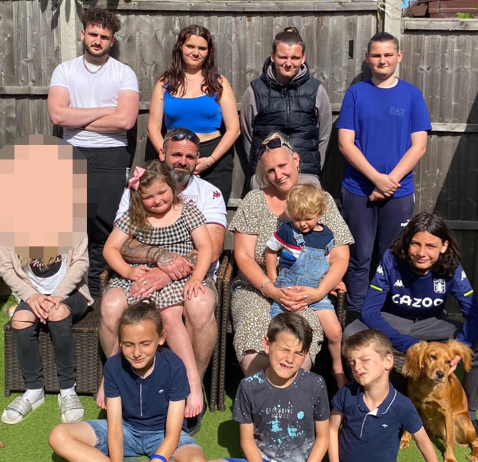 @orourkesandmoreorourkes / CATERS NEWS (PICTURED BACK L-R - Michael, Lauren, Joe and Riley..MIDDLE L-R - Regan, Tommy, holding Neave, Joanne holding Brodie and Tommy.FRONT L-R - Ashley Dean. Danny and Freddie) A thrifty family of 13 have revealed how they cope with the current cost of living crisis, whilst feeding and entertaining their 11 children during the summer holidays. Mum Joanne O'Rourke, 29 and husband Tommy, 41, from North London, know all the savvy tips and tricks, meaning they enjoy their summer holidays without worrying about money, making fun-filled memories along the way. Even when planning meals a week in advance, the food shop still puts them back over Â£700 a month, feeding themselves along with children Mitchell, 19, Lauren, 17, Joe, 15, Riley, 13, Regan, 12, Tommy, 12, Ashley-Dean, 10, Freddie, eight, Danny, six, Neave, four, and Brodie, two. Dad Tommy, a forklift driver, and Mum Joanne, a baby massage therapist, share their varied recipe ideas and cost-saving activities online to help other families who may be struggling. SEE CATERS COPY