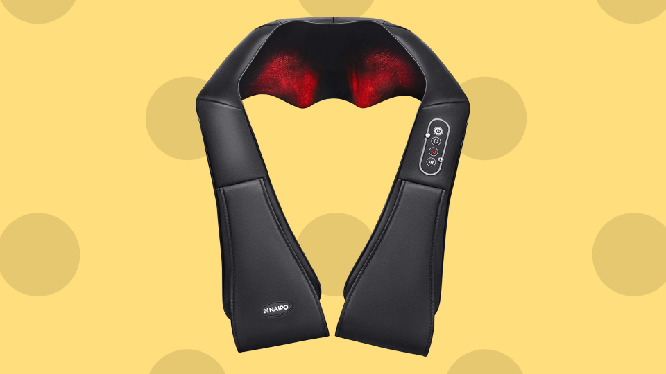 Save 53 percent on this Naipo Shiatsu Back and Neck Massager. (Photo: Amazon)