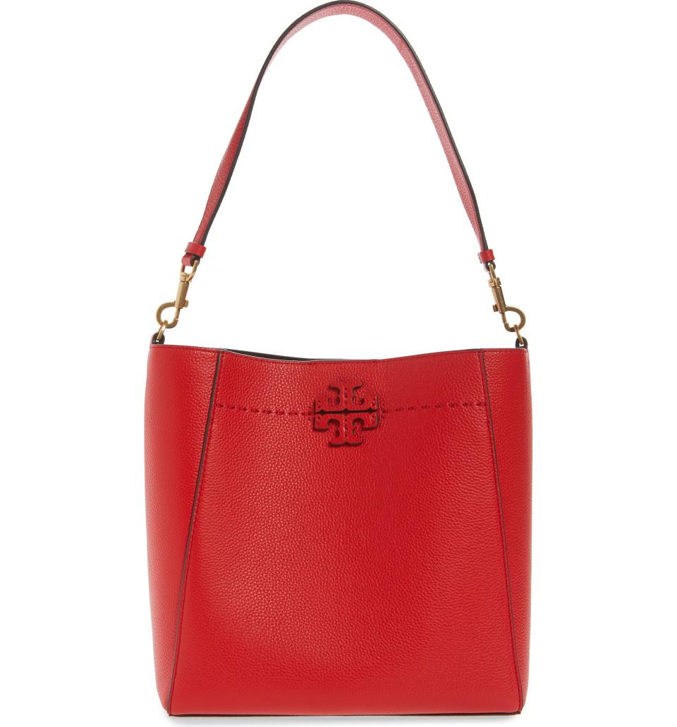 Tory Burch McGraw Leather Hobo. Image via Nordstrom.