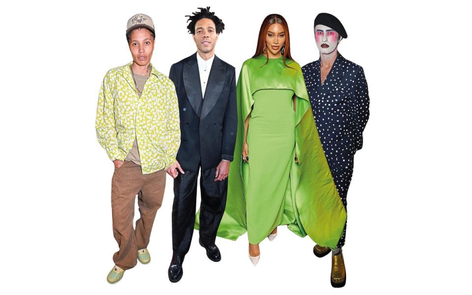 Left to right: Kai-Isaiah Jamal, Charlie Casely-Hayford, Munroe Bergdorf and Charles Jeffrey are all taking part  in LFW events (Dave Benett)