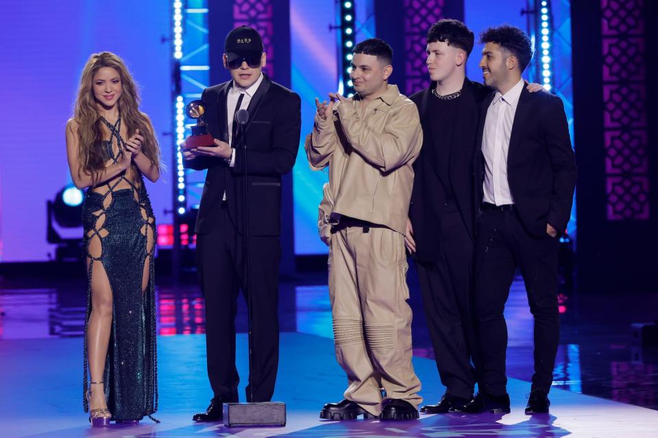 Shakira attends the 2023 Latin Grammy Awards in Seville, Spain.