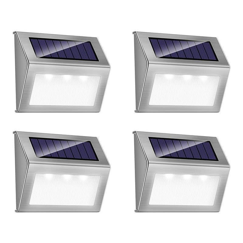 3) Outdoor Solar Deck Step Lights (Set of 12)