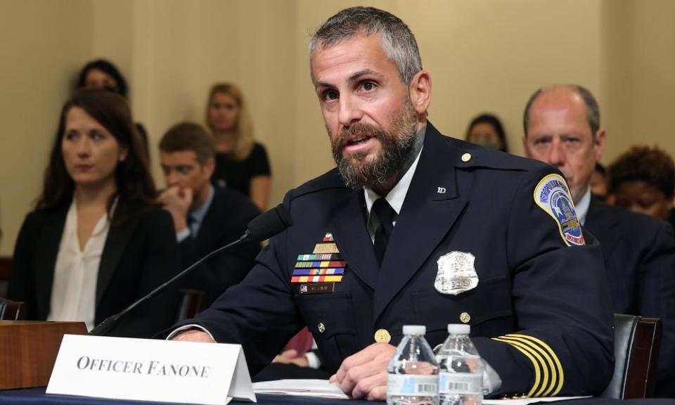 DC Metropolitan police officer Michael Fanone testifies before the House select committee investigating the Capitol attack.