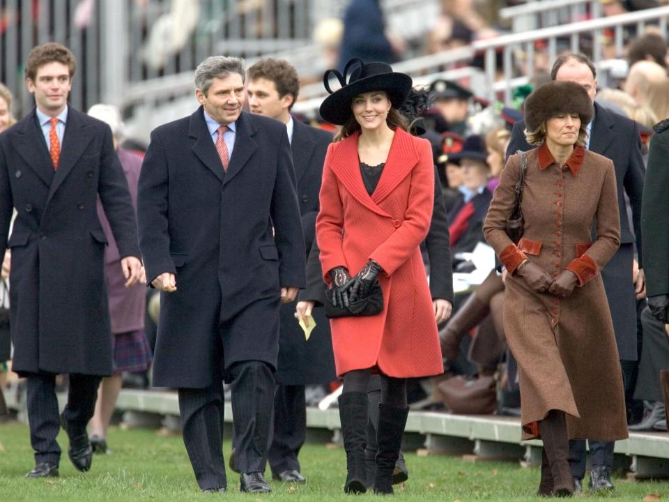 Kate Middleton at William's military parade, 2006