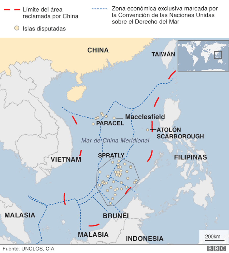 Conflicto Mar de China Meridional.