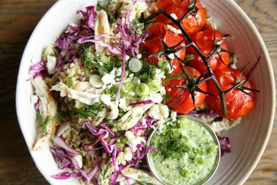 Green Goddess Bowl with Chicken and Quinoa