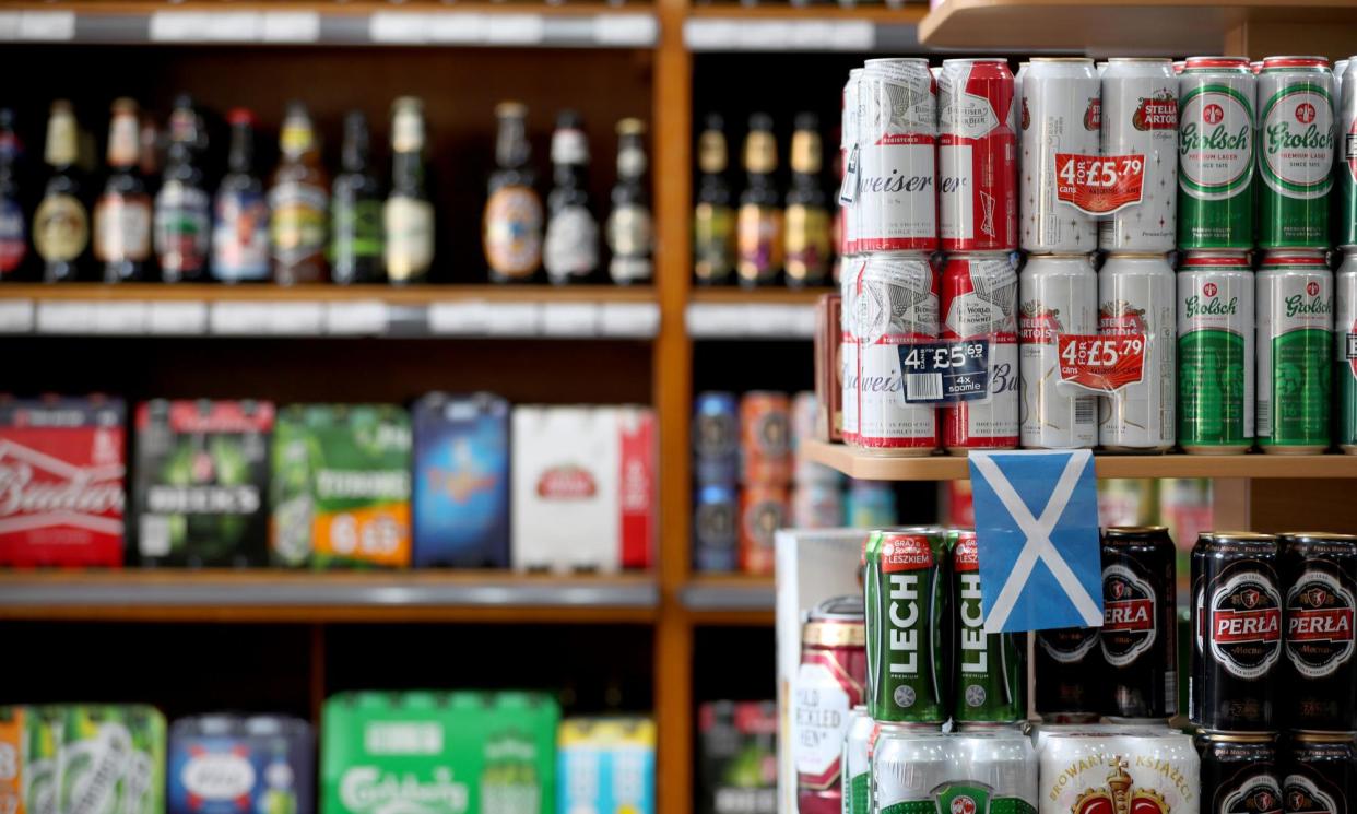 <span>Scotland has experienced a 25% rise in alcohol-related deaths over the past three years.</span><span>Photograph: Jane Barlow/PA</span>