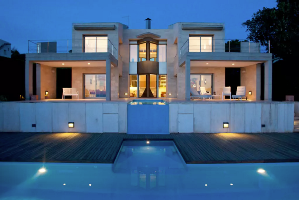 <p>This ultra-modern villa with four bathrooms and four bedrooms, on the coast of Llucmajor on the Spanish island of Majorca, can be yours for $833 a night. (Airbnb) </p>