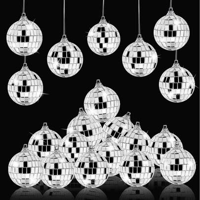 Hang this set of mini disco balls for some extra sparkle