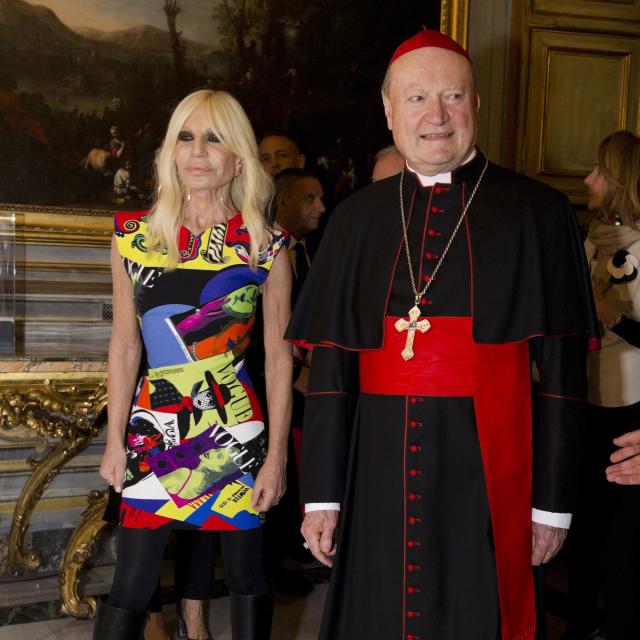 Donatella Versace and Anna Wintour talk politics and fashion at