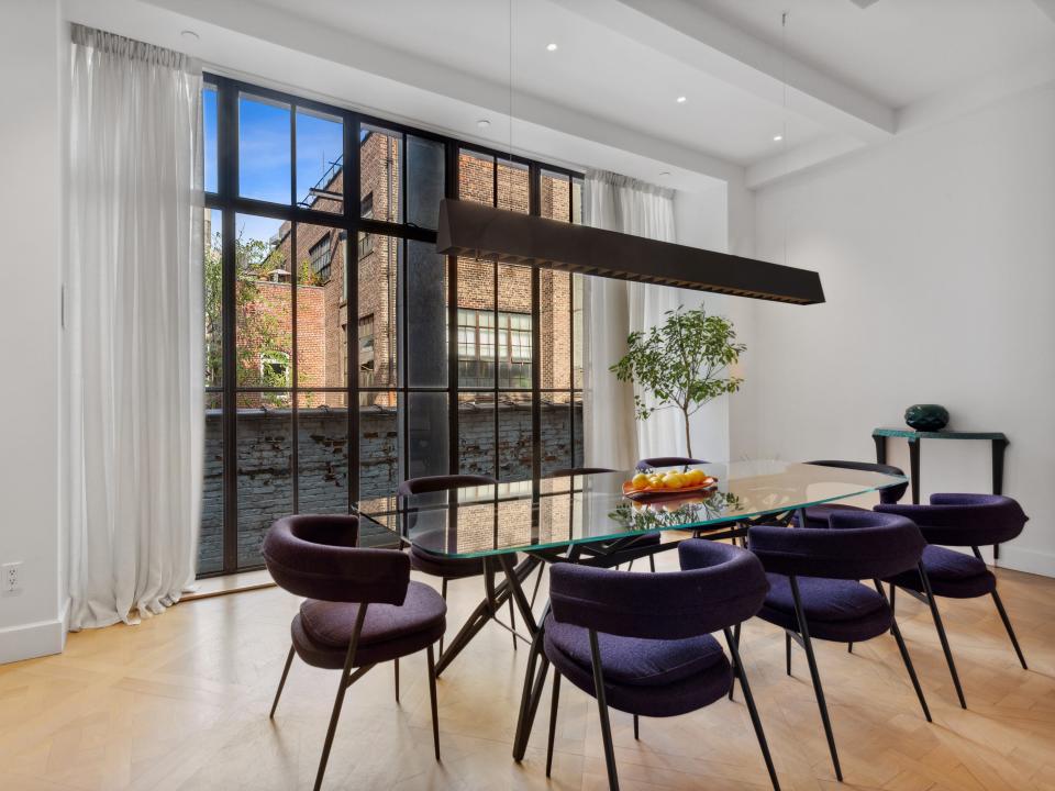 dining room inside 23 cornelia street