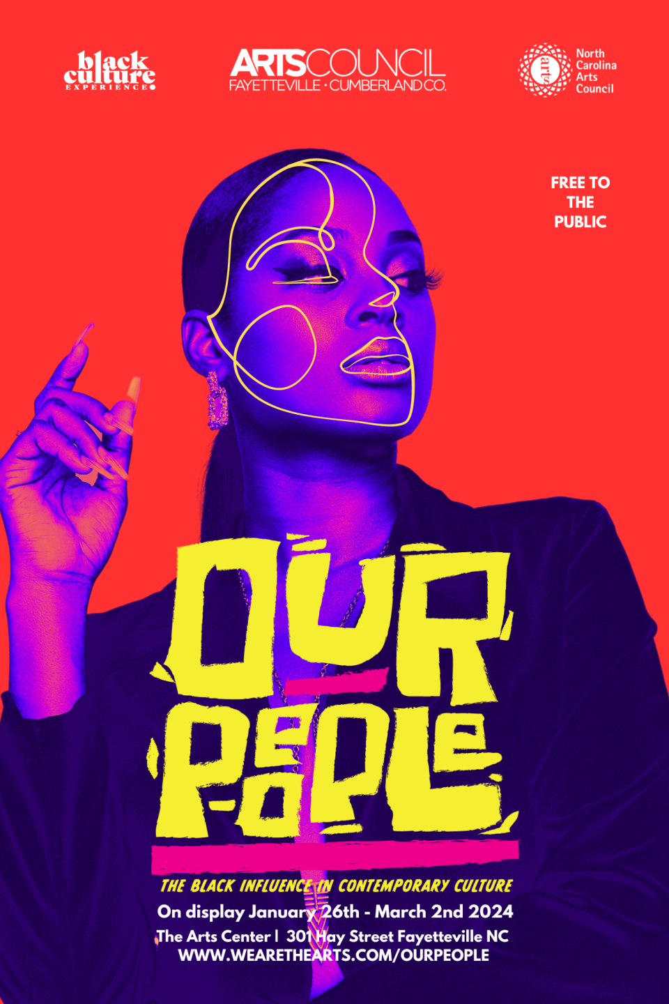 Artists are encouraged to submit works that capture the Black experience for a juried show in February, called “Our People”: The Black Influence in Contemporary Culture.” The Arts Council of Fayetteville/Cumberland County is sponsoring the exhibition.