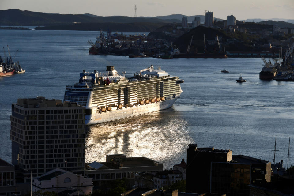 A view shows the Quantum of the Seas cruise ship at a port of Vladivostok, Russia September 18, 2019. REUTERS/Yuri Maltsev