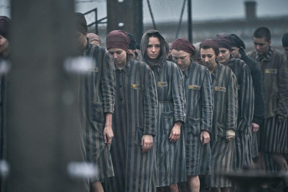 THE TATTOOIST OF AUSCHWITZ — Episode 105 — Pictured: Anna Próchniak as Gita Furman in Auschwitz. — (Photo by: Martin Mlaka/Sky UK)