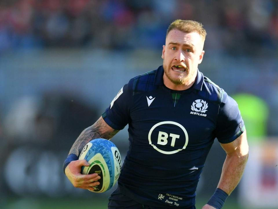 Stuart Hogg of Scotland makes a break: Getty Images