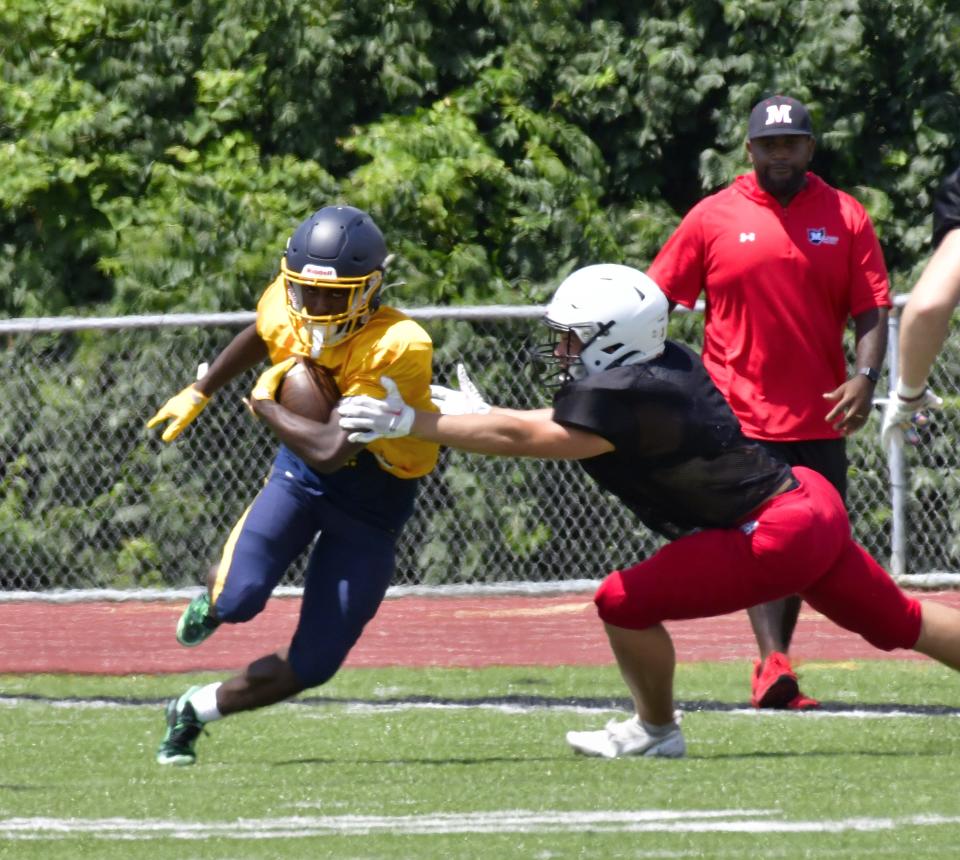 Moeller's Tennel Bryant is a threat every time he has the ball.