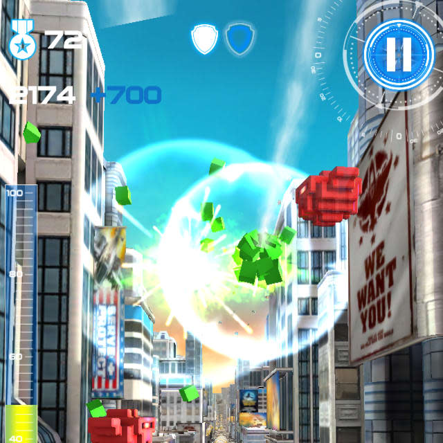 Players battle enemies in Jet Run: City Defender