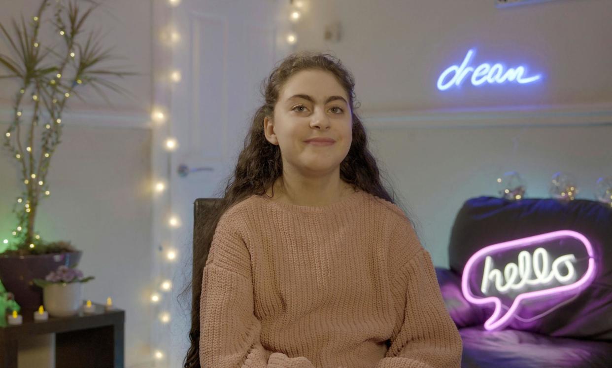 <span>Talia preps for her batmitzvah in Growing Up Jewish. </span><span>Photograph: Rosemary Baker/BBC/True Vision East</span>