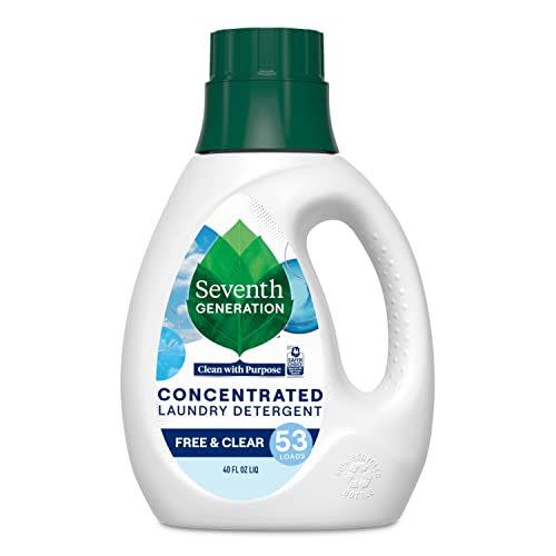 9) Concentrated Laundry Detergent Liquid Free & Clear