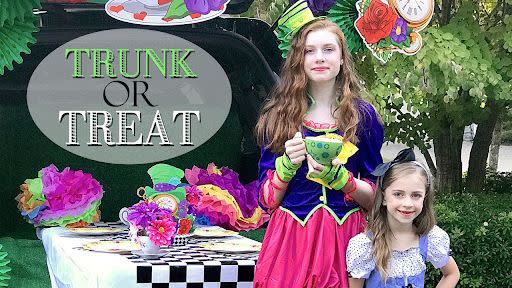 trunk or treat ideas mad hatter tea party