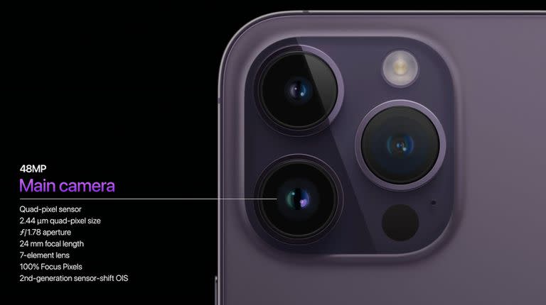 Las características de la nueva cámara principal del iPhone 14 Pro