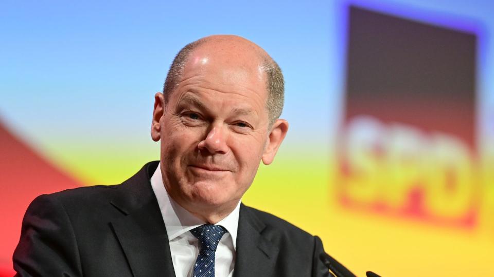 Beim SPD-Parteitag soll Scholz von den 600 Delegierten als Kanzlerkandidat bestätigt werden.