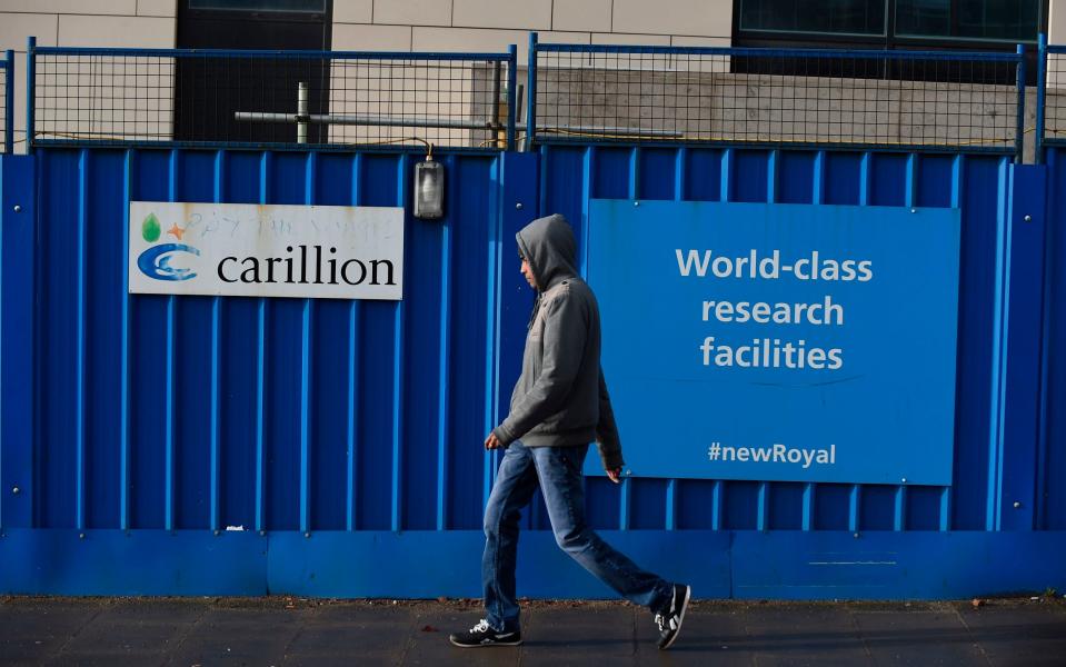 Carillion went into liquidation earlier this year - AFP