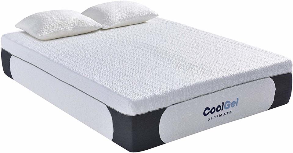 Classic Brands Cool Gel 1.0 Ultimate Memory Foam 14-Inch Mattress with Bonus Two Pillows, King. (Photo: Amazon)