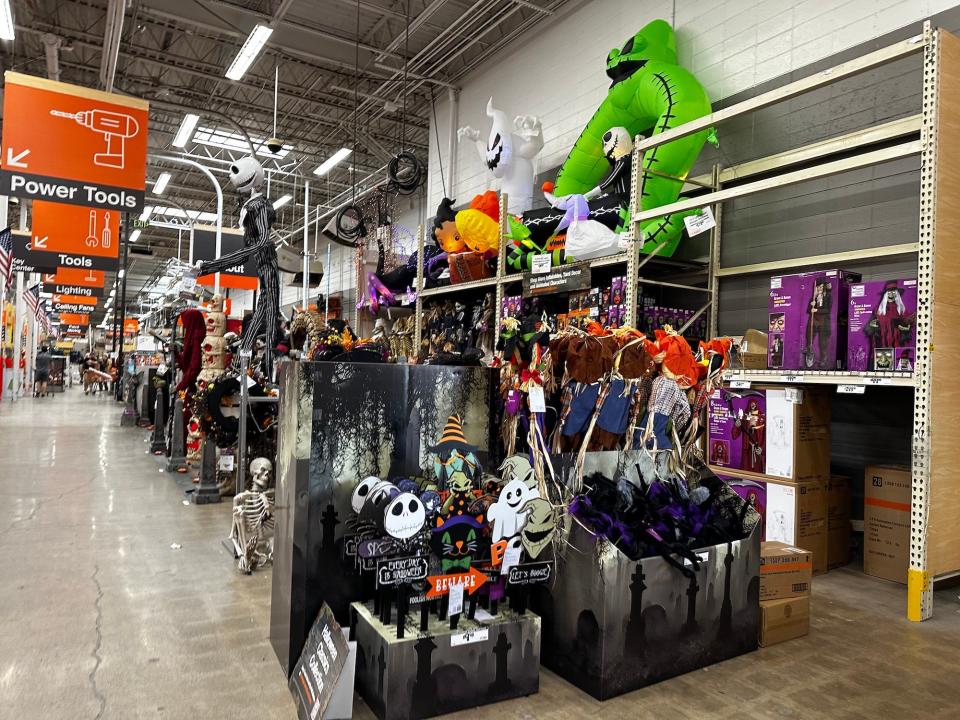 Inside a Home Depot store on September 12, 2023.