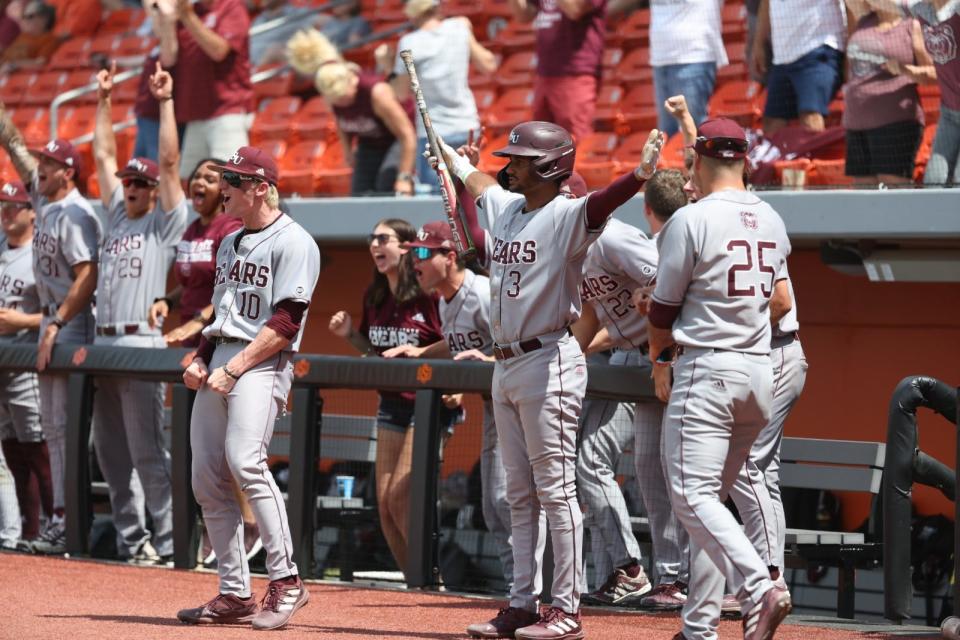 Missouri State baseball rallied in the top of the ninth inning to beat Grand Canyon in the Stillwater Regional on Saturday, June 4, 2022, at O'Brate Stadium in Stillwater, Oklahoma.