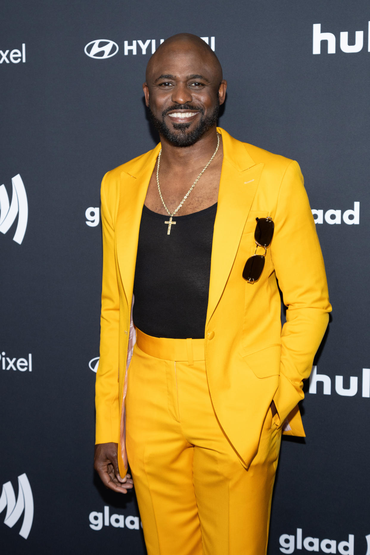 BEVERLY HILLS, CALIFORNIA - MARCH 14: Wayne Brady attends the 35th Annual GLAAD Media Awards at The Beverly Hilton on March 14, 2024 in Beverly Hills, California. (Photo by Steven Simione/WireImage)