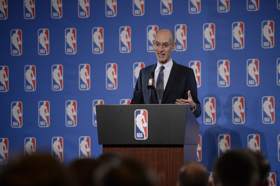 After long upholding the value of the NBA schedule as it’s existed for years, NBA Commissioner Adam Silver now says there’s “nothing magical” about an 82-game calendar. (Getty Images)