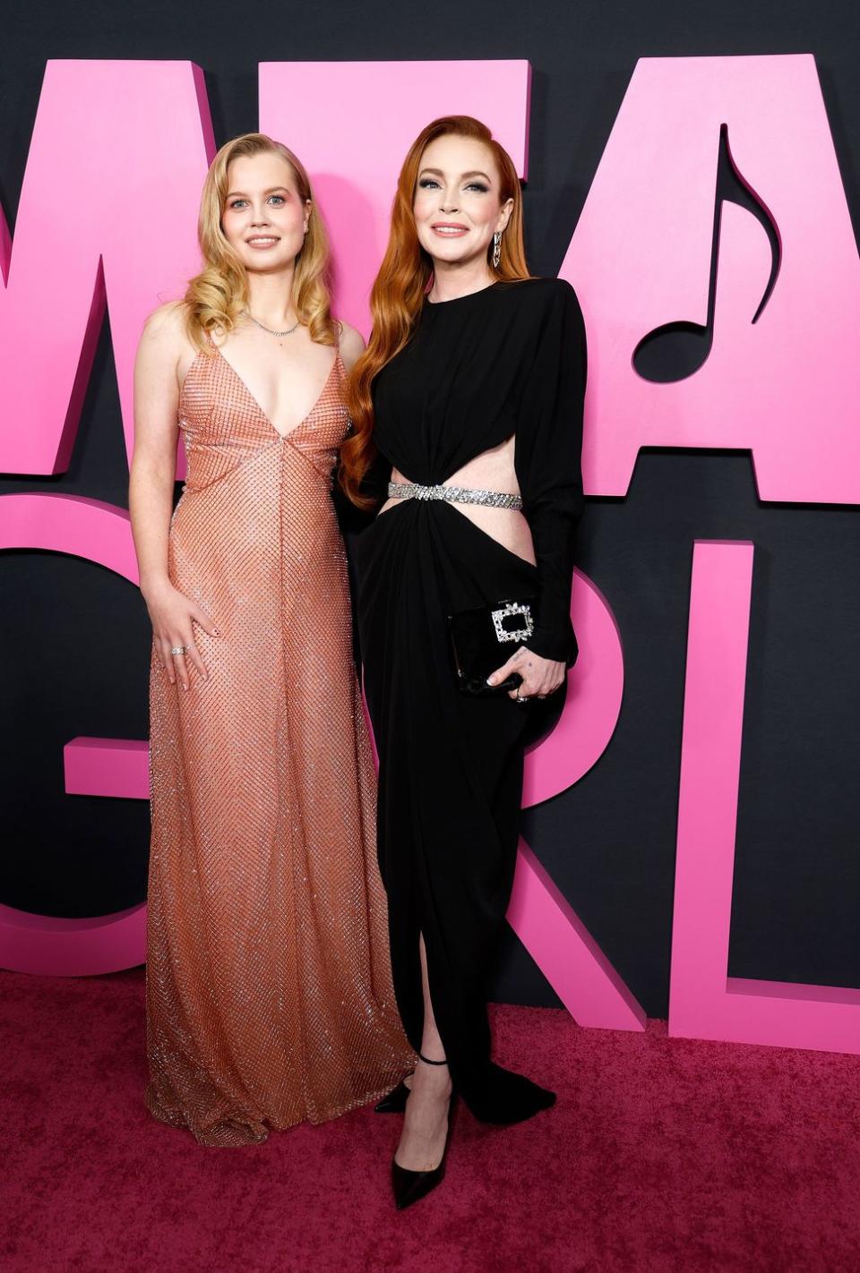 angourie rice, lindsay lohan, mean girls premiere