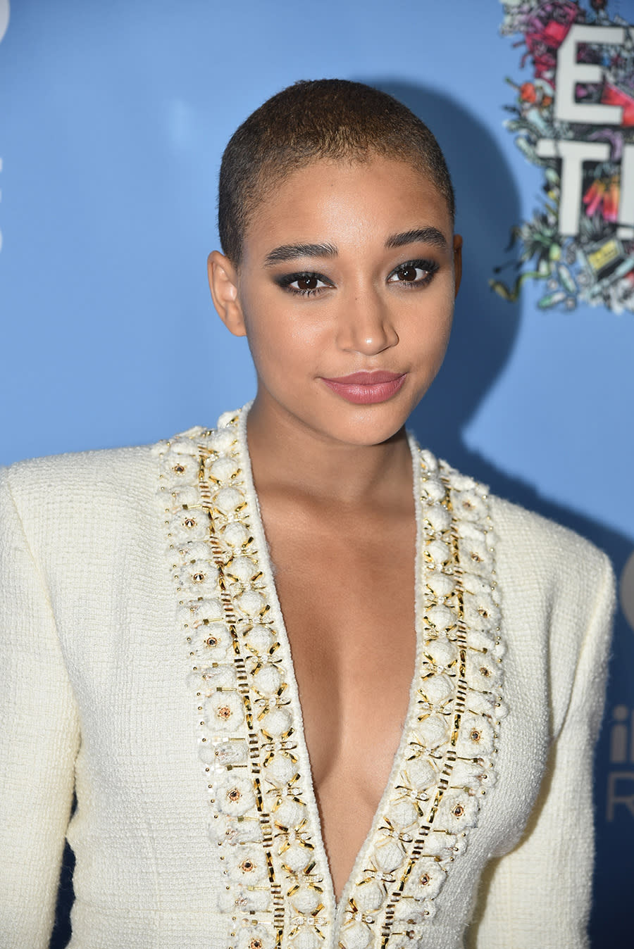 <p>Amandla Stenberg attends the premiere of <em>Everything, Everything</em> on May 6, 2017, in Hollywood. (Photo: Brandon Williams/WireImage) </p>