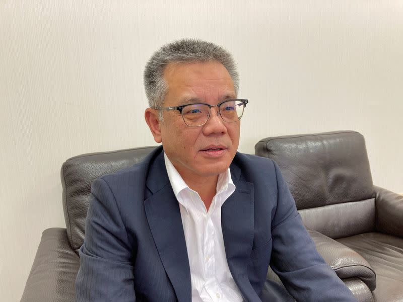 Osaka Organic Chemical Industry Ltd. President Masayuki Ando talks about their strategy at the company office in Tokyo