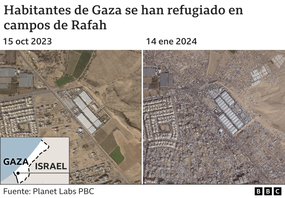 Campo de refugiados en Rafah