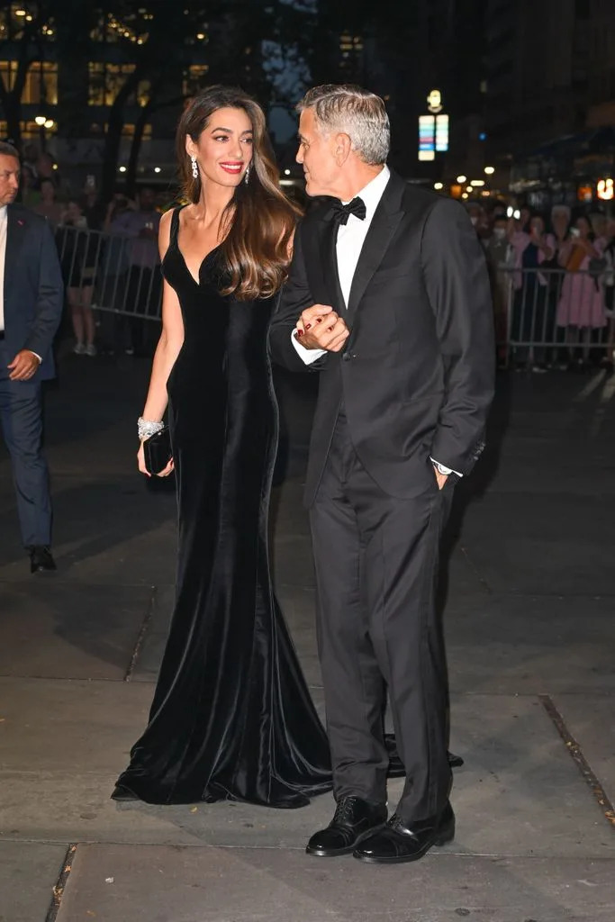 George y Amal Clooney en los premios Albie de la Fundación Clooney en favor de la justicia, en la Biblioteca Pública de Nueva York